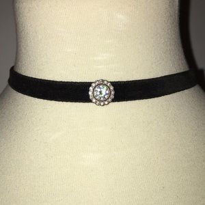 Diamond Velvet Choker